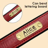 Personalized Leather Dog Collar