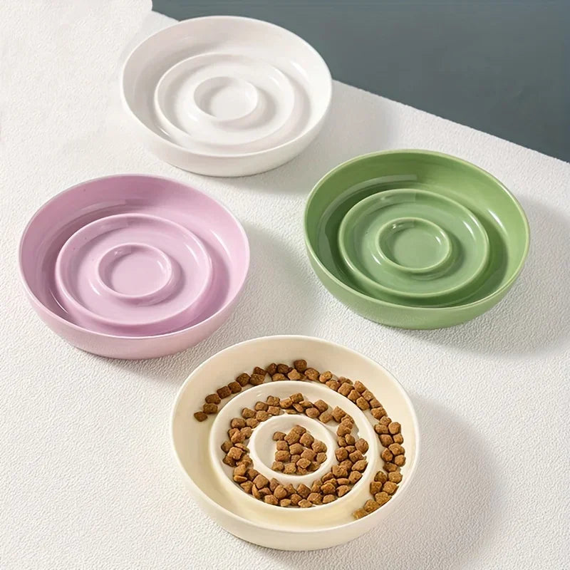 Ceramic Slow-Feed Bowl