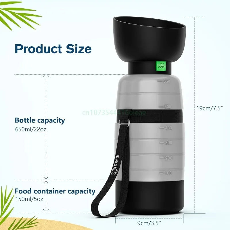 On-the-Go Water & Snack Bottle