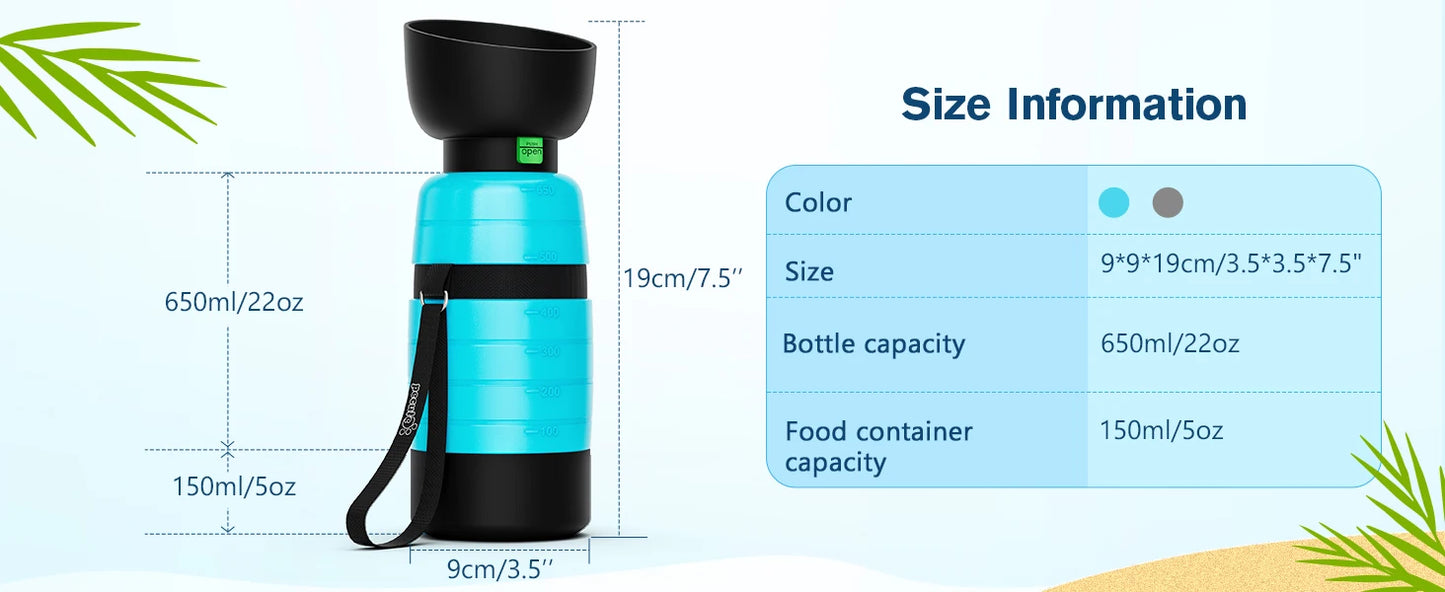 On-the-Go Water & Snack Bottle
