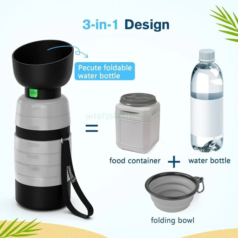 On-the-Go Water & Snack Bottle