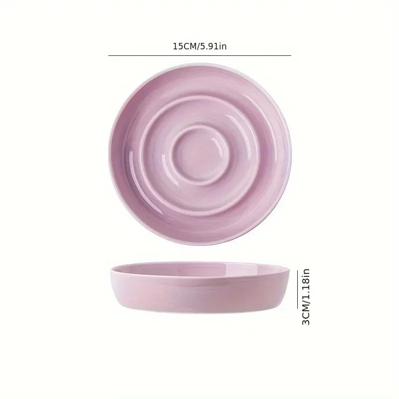 Ceramic Slow-Feed Bowl