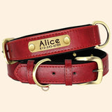 Personalized Leather Dog Collar