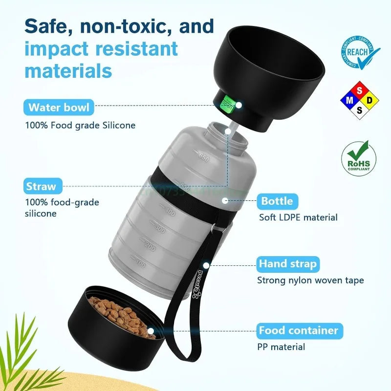 On-the-Go Water & Snack Bottle