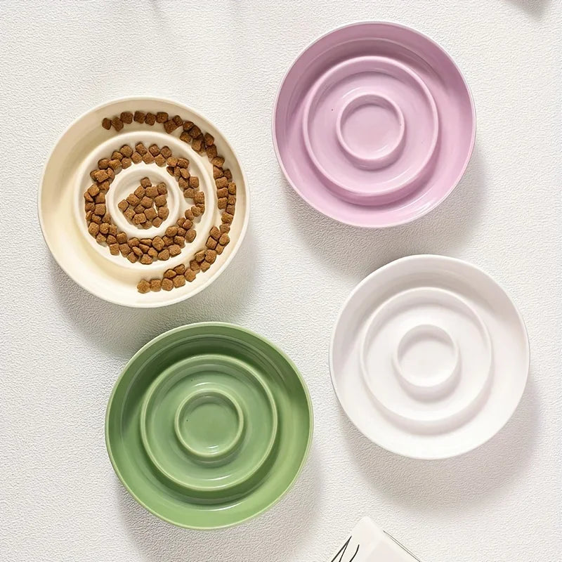 Ceramic Slow-Feed Bowl