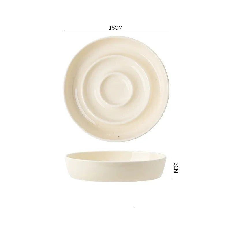 Ceramic Slow-Feed Bowl