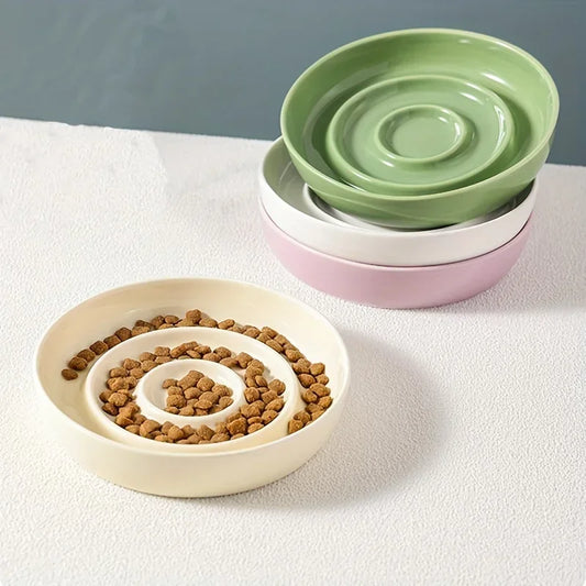 Ceramic Slow-Feed Bowl