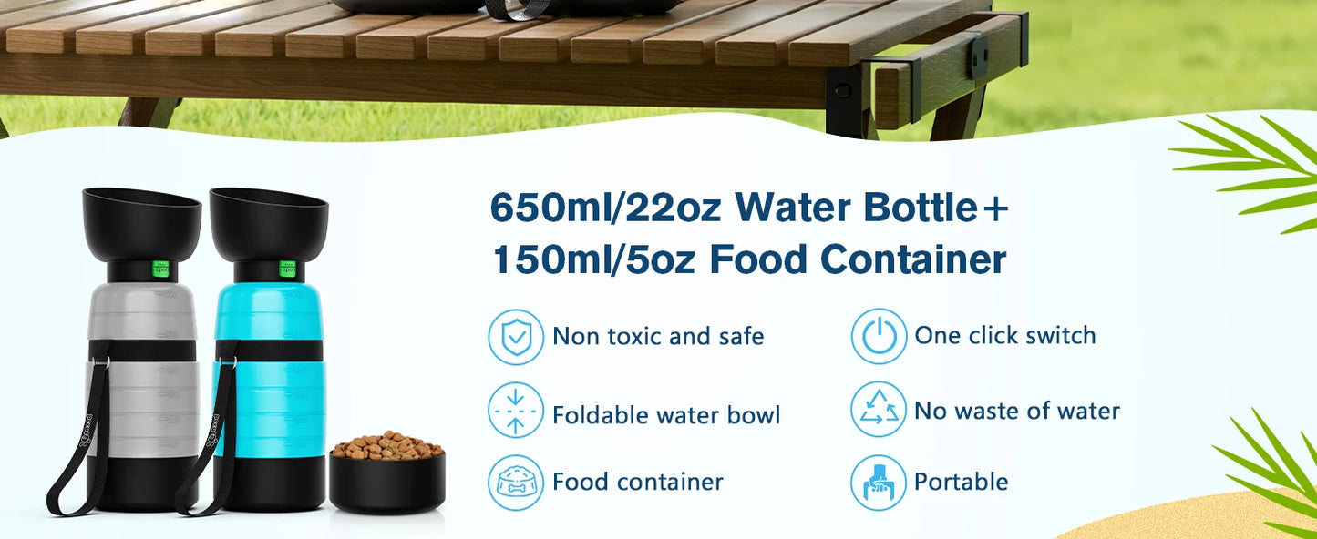 On-the-Go Water & Snack Bottle